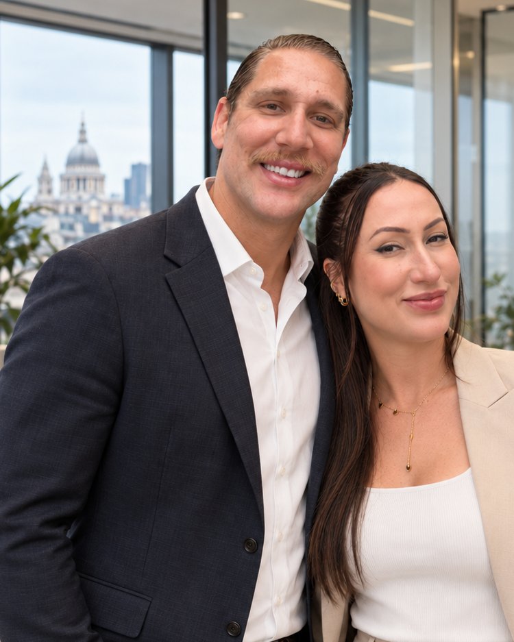 Mauricio Missel Fietz and Jessica Laura at the Fietz Group office in London